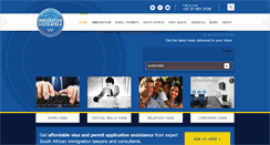 Desktop Screenshot of immigrationsouthafrica.org
